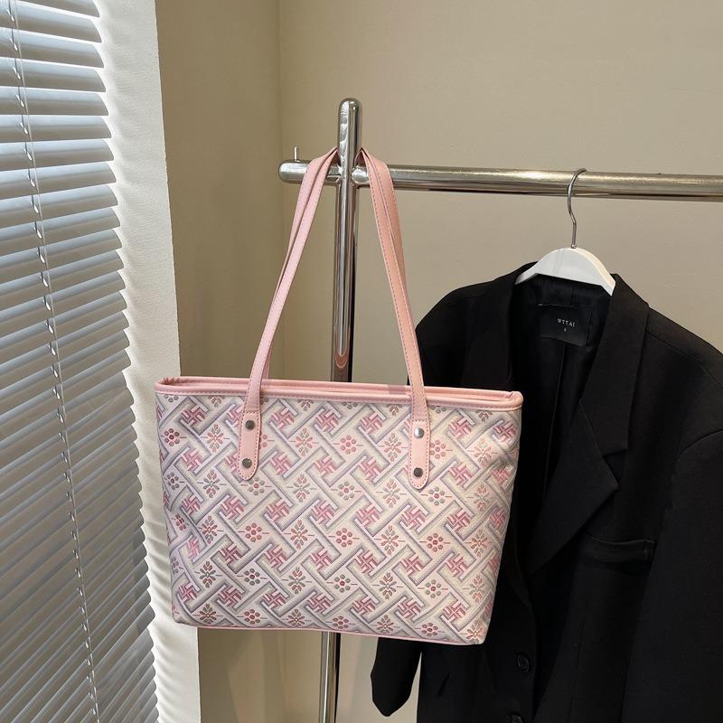 Large-capacity Bag Women's Summer Versatile New Casual Shoulder Bag Premium Texture Commuter Tote Bag