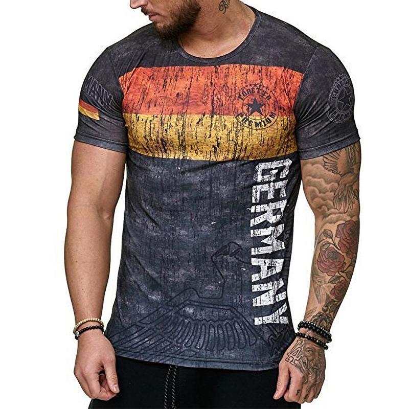 Portugal Spain Sweden Graphic T-shirts Retro Street Casual Classic Fashion Oversized Men's T-shirts