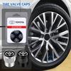 Box High quality Aluminum Wheel Tire Valve Stem Caps Airtight Covers For Toyota Camry RAV4 Hilux Prius Corolla Yaris