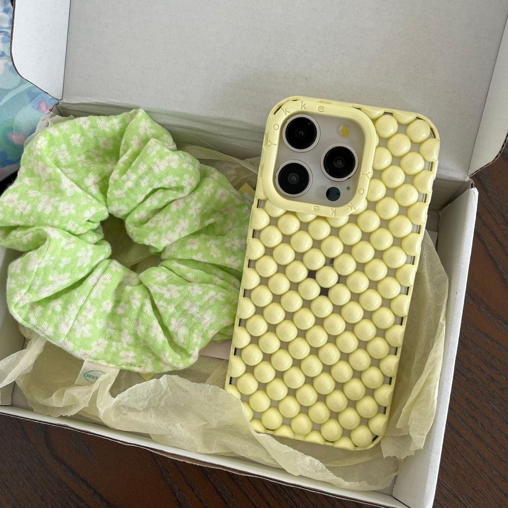 Summer Hollow Three-Dimensional Pearl Shell Case for iPhone 16 Pro Max, Compatible with Apple 17 New Model 14/15