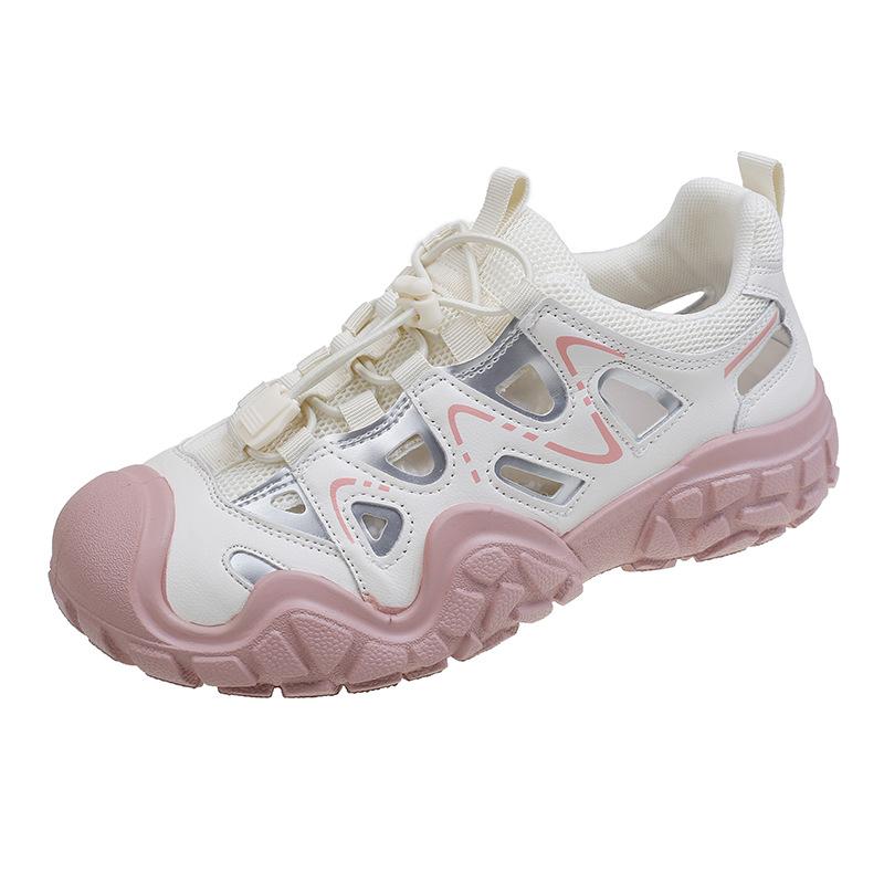 Ugly cute hollow breathable sandals women's 2025 new outdoor mountaineering hiking sports leisure versatile dad shoes