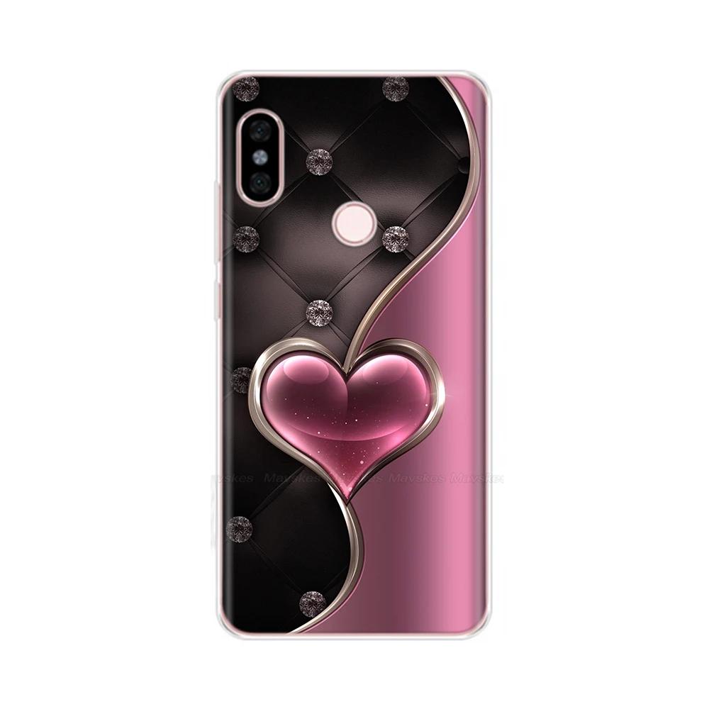 For Redmi Note 5 Note5 Pro Protective Shell Soft Silicone Phone Case Cartoon Painted Back Cover For Redmi Note 5 6 Pro Fundas