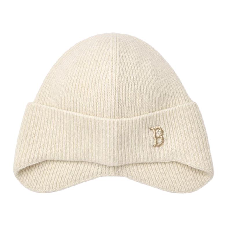 MLB Angora Wool Beanies Unisex Cream Fashion 3ABNB1046-43CRD OS кремовый