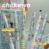 Cartoon animation Jiyikawa 6 erasable gel pens 0.5mm black ink school office supplies stationery gifts