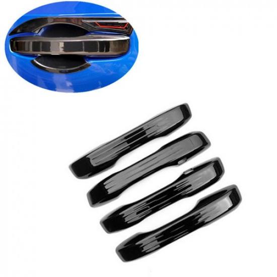 For Honda Civic 2021 2022 Glossy Black 4X Exterior Door Handle Cover Trim