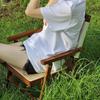 Portable Foldable Rattan Chair for Outdoor Picnic, Camping, Beach, Fishing & Travel