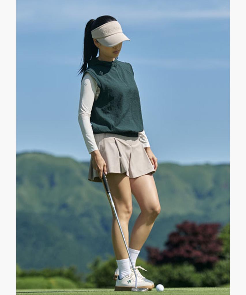 Descente Golf Women'S Basic Textured Shorts Dr32Wfsp71