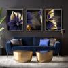 Black Golden Plant Leaf Canvas Poster Print  Abstract Wall Art Painting Nordic Living Room Decoration Picture Modern Home Decor