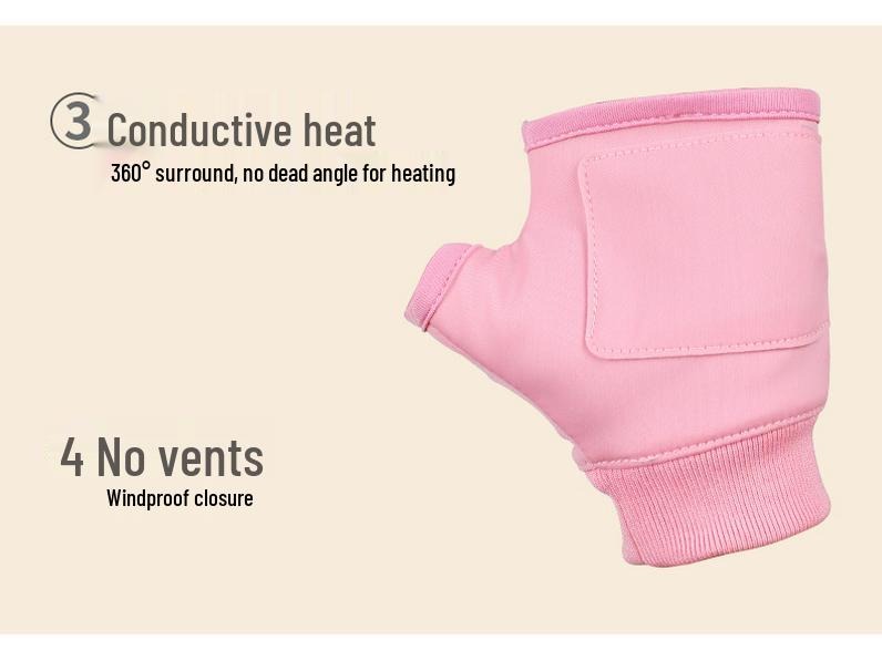 Rechargeable Electric Heated Cycling Gloves with USB Smart Graphene Warmer for Men and Women - Winter Use