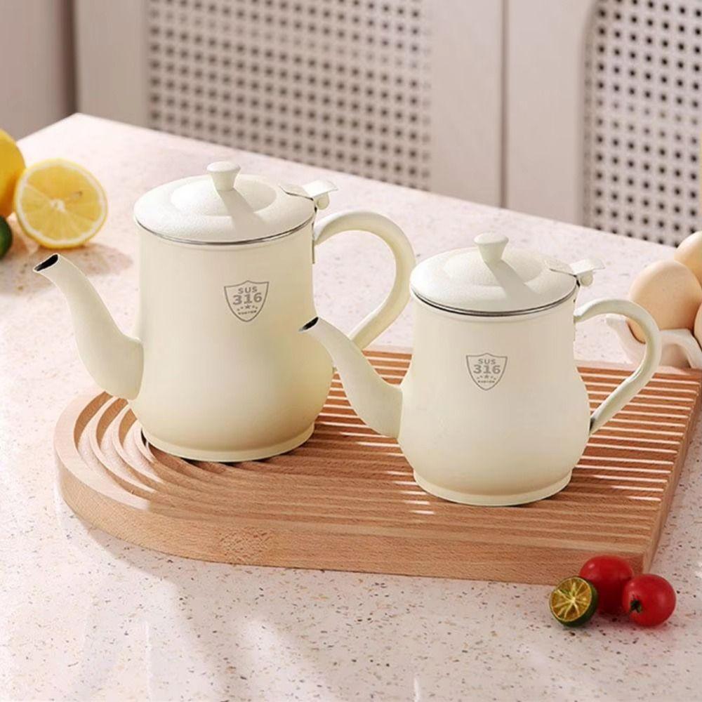 Thickened Stainless Steel Oil Pot Large Capacity Oil Filter Pot  Kitchen Supplies