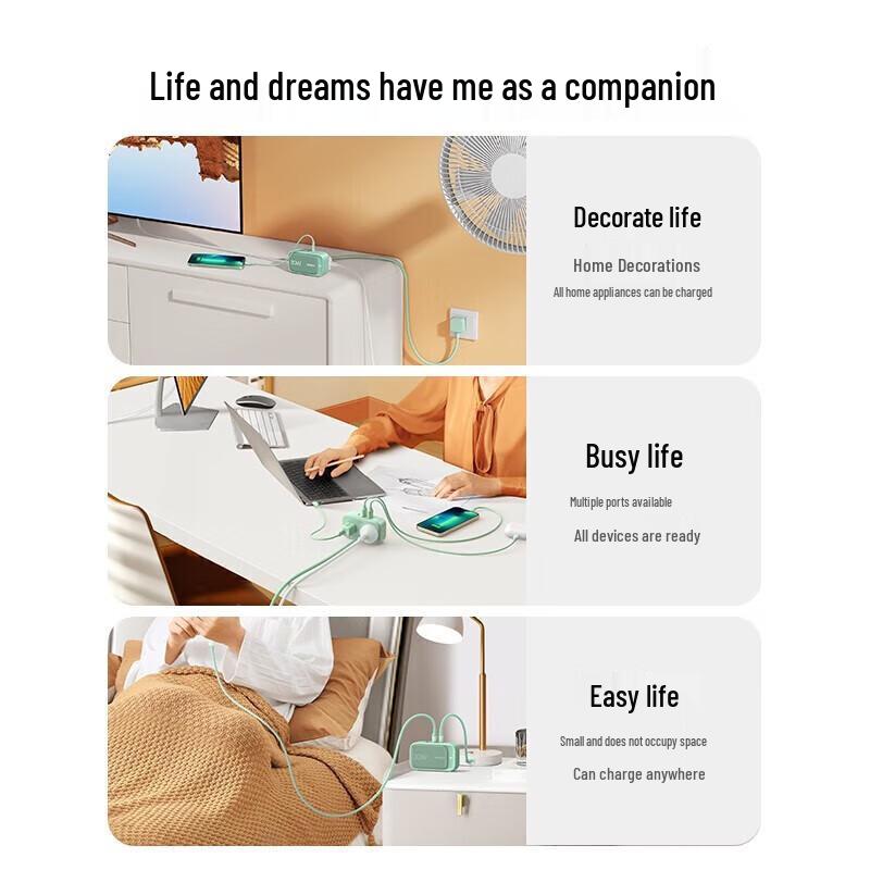 Ugreen 30W 2A1C Smart Charging Hub & Desktop Power Strip