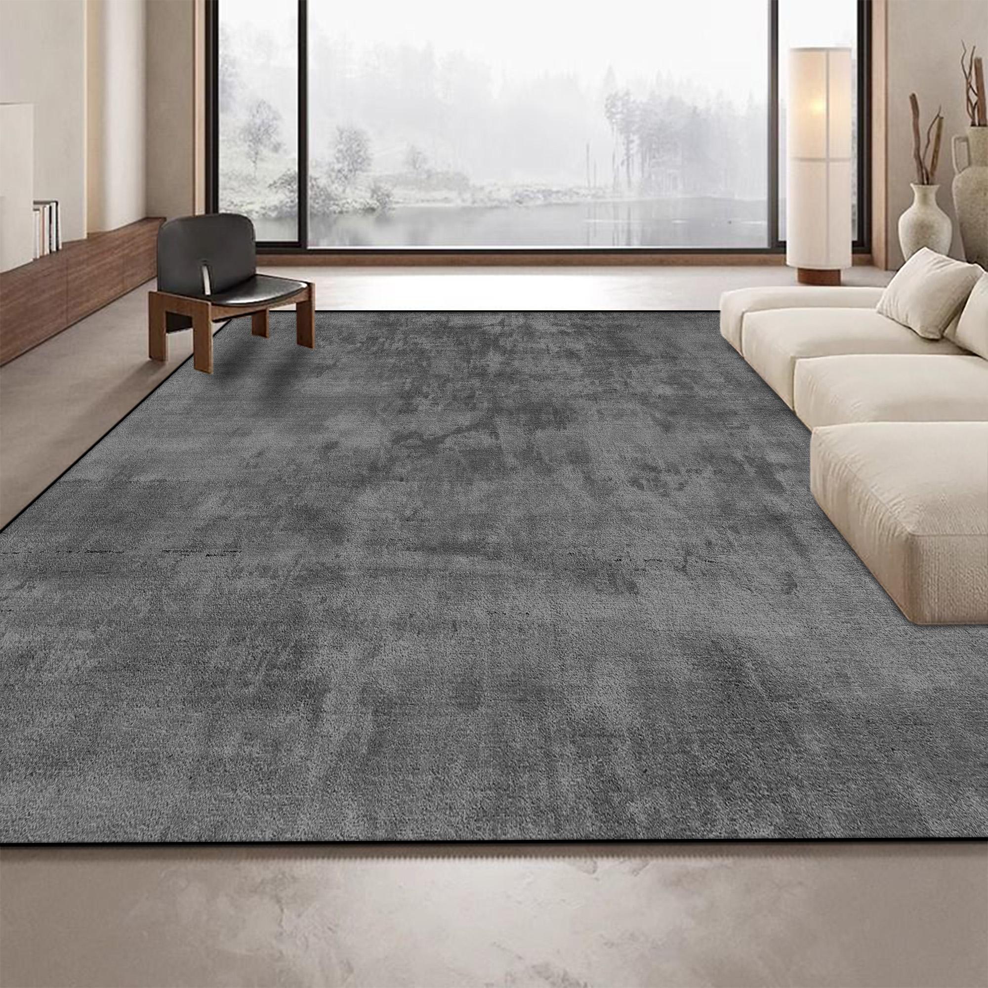 

Мінімалізм Легка Розкіш Килим для Вітальні Абстрактна Декорація Великі Килими Нековзний Килимок для Кавового Столика Можна Прати Килим для Вітальні 100*120cm