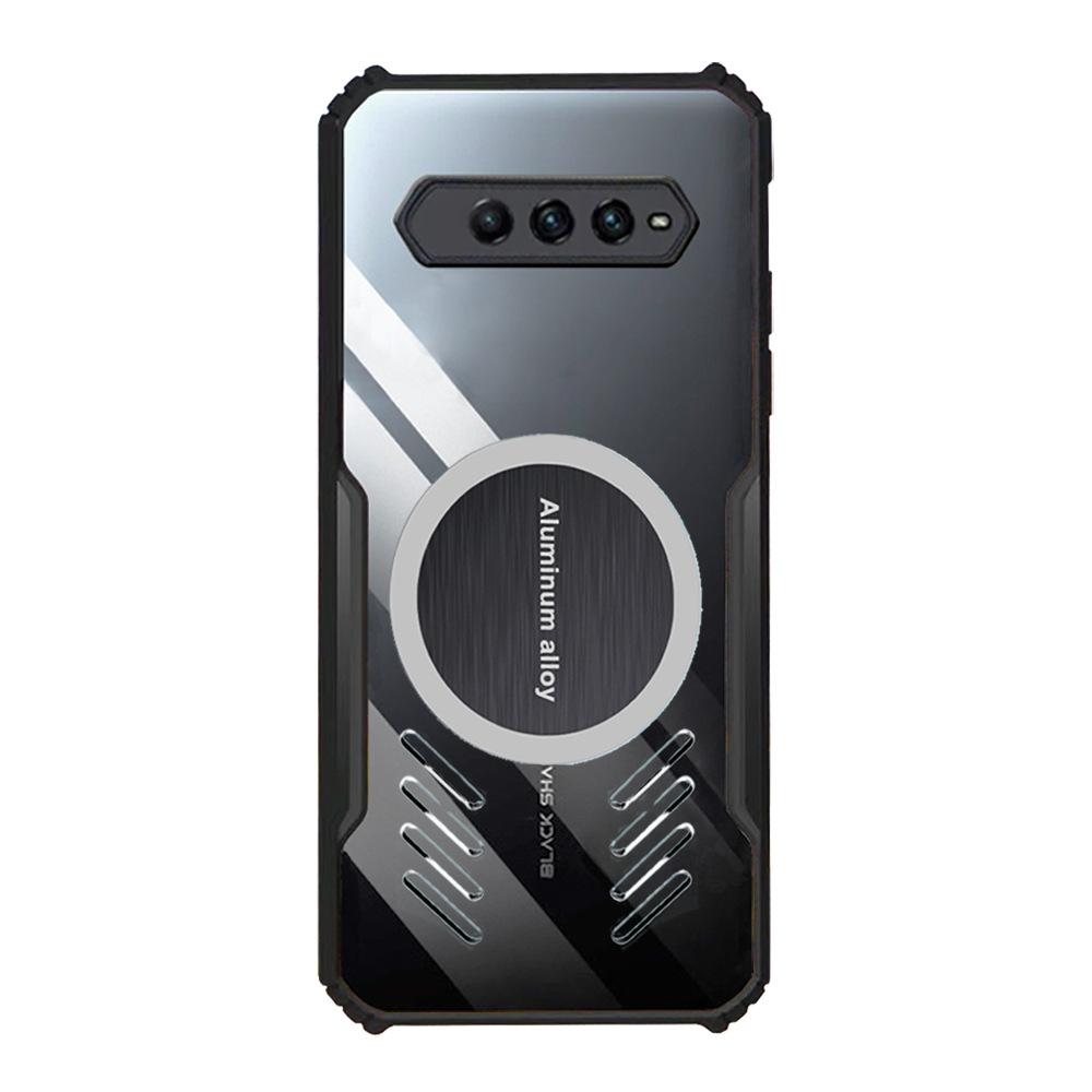 Magnetische Hülle ist geeignet für Xiaomi Black Shark 5 4S 4 3S 3 Pro Handyhülle, Acryl hohe Transparenz und stoßfeste Schutzhülle.