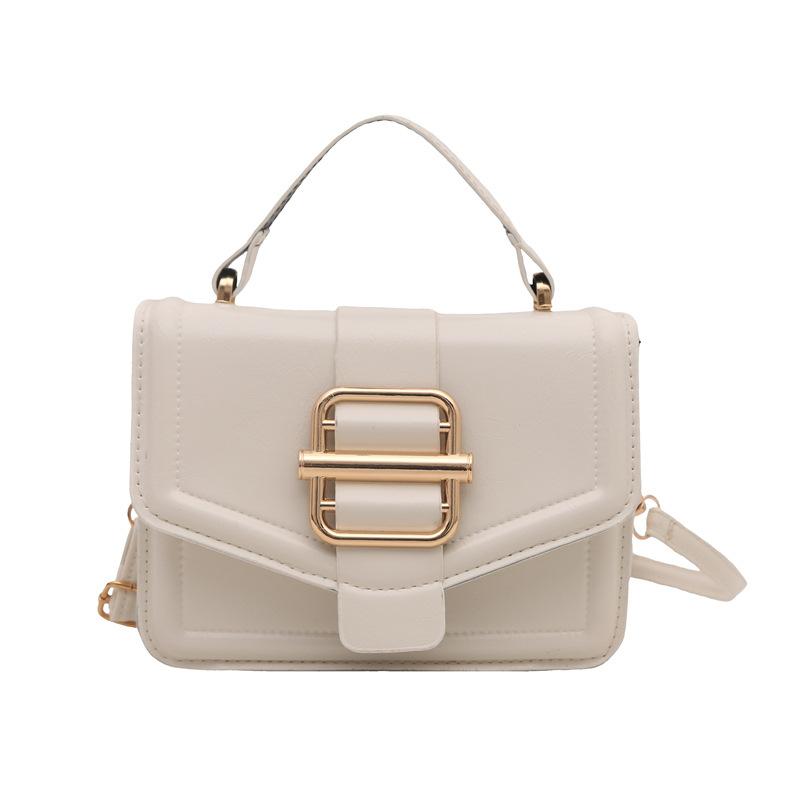 Fashion ins simple women's bag portable small square bag women's spring new shoulder messenger bag new design