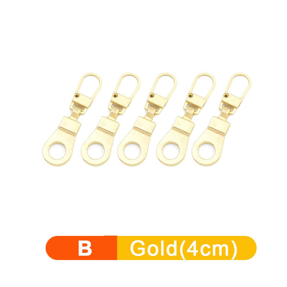 5/1 pz Tiracerniera staccabile universale Kit di riparazione per cerniere in metallo di ricambio per valigie, borse, vestiti e cursori per cerniere