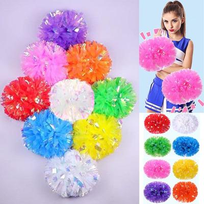 25cm Cheap Practical Pompoms 9 Colors Flower Ball New Sports Match Supplies  Sports Cheerleading
