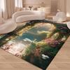 Dream Castle Garden Carpet Rug for Home Living Room Bedroom Sofa Doormat Decor,kids Game Area Rug Floor Mat Gift