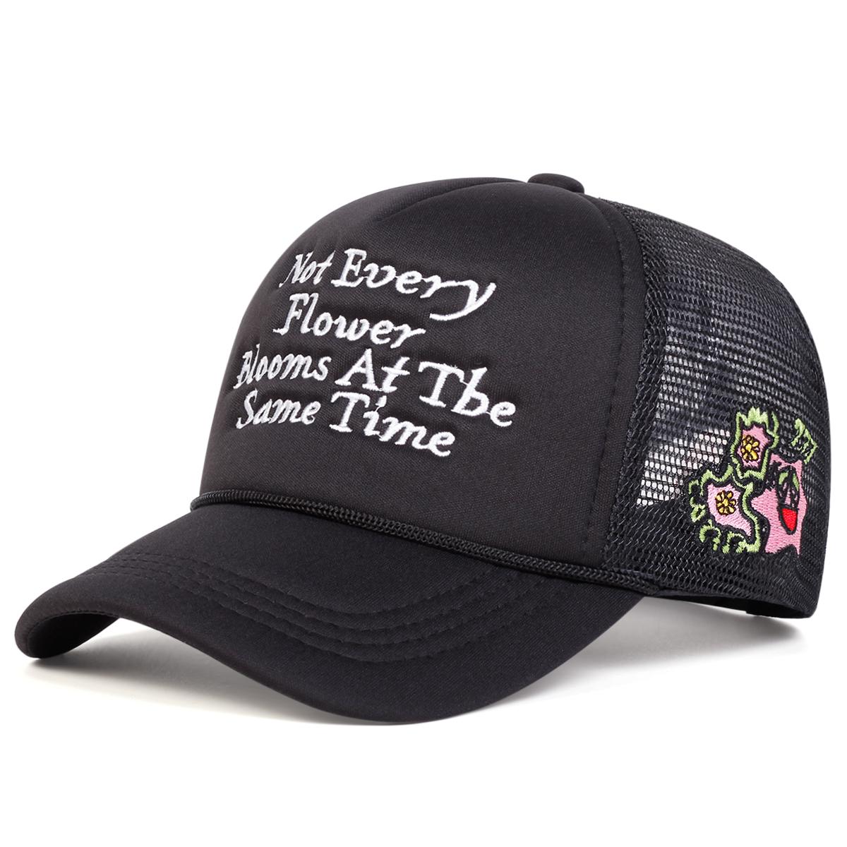 

Unisex Not Every Letter Embroidery Baseball Net Caps Hip Hop Cap Spring Summer Outdoor Adjustable Casual Hats Sunscreen Hat