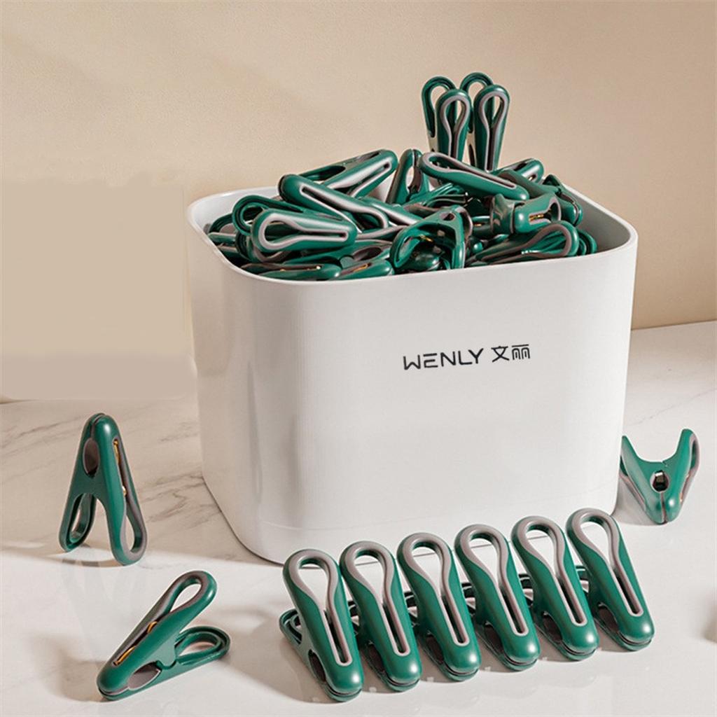 Clothes Pins Plastic Laundry Hanging Pegs Clips Household Food Clip Socks Underwear Rack Holder Can Choose Storage Basket