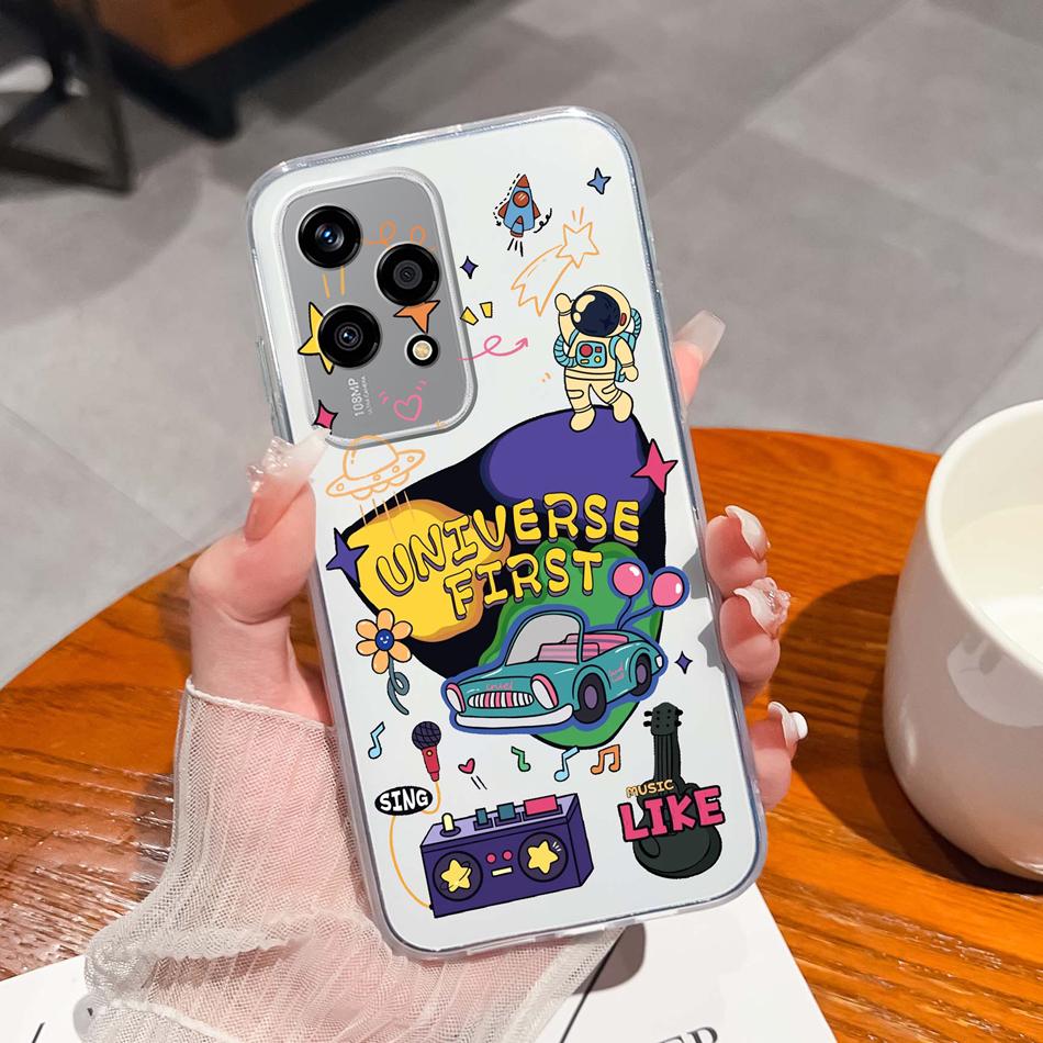 

Case For Honor 200 Lite Leisure Style Soft Clear Lightweight Back Cover For Honor 200Lite Anti Drop Christmas Gift Phone Housing Honor 200 Lite