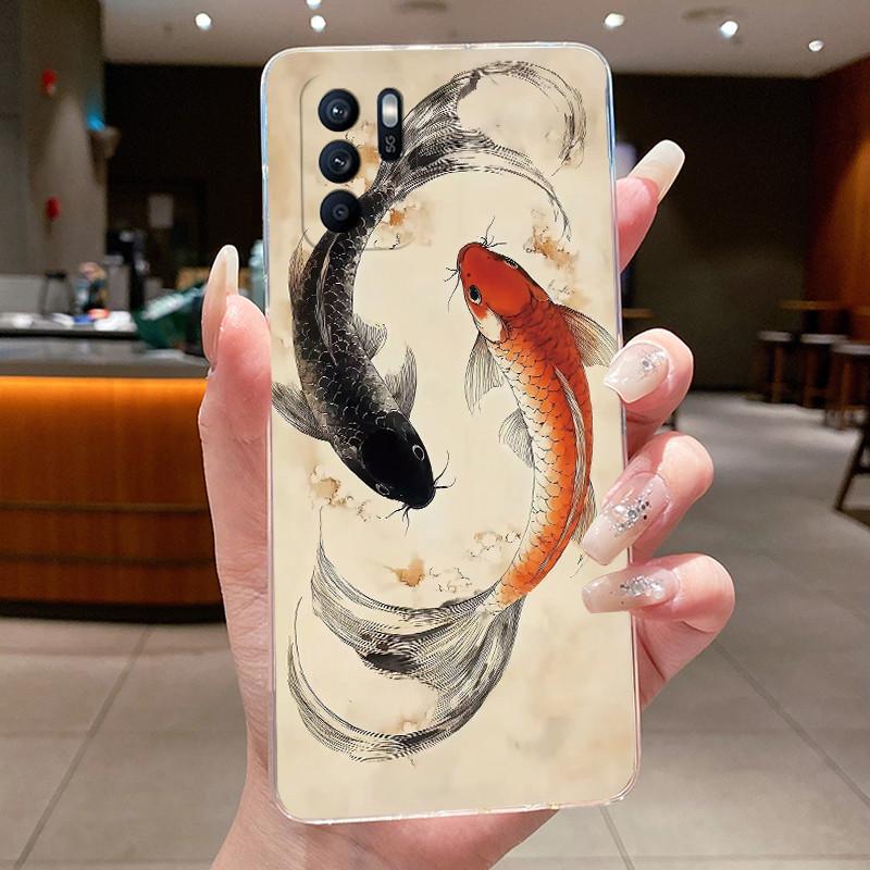 For Oppo Reno6 Z Case CPH2237 Luxury Dragon Cute Cool Boys Girls Transparent TPU Cover For Oppo Reno 6Z 6 Z Reno6Z 5G Phone Case