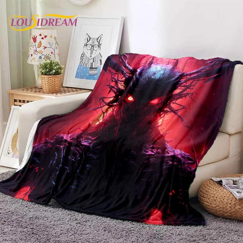 Gothic Horror Monsters Demon Skull Soft Flannel Blanket for Beds Bedroom Sofa Picnic,Throw Blanket for Cover Outdoor Leisure Nap