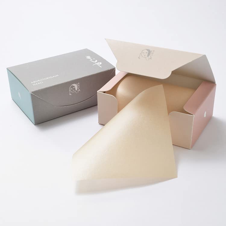 [A gentle touch of skincare in just one second] Kyoto's long-established Yojiya oil blotting paper, made in Japan, special Japanese paper, HAKO (beige