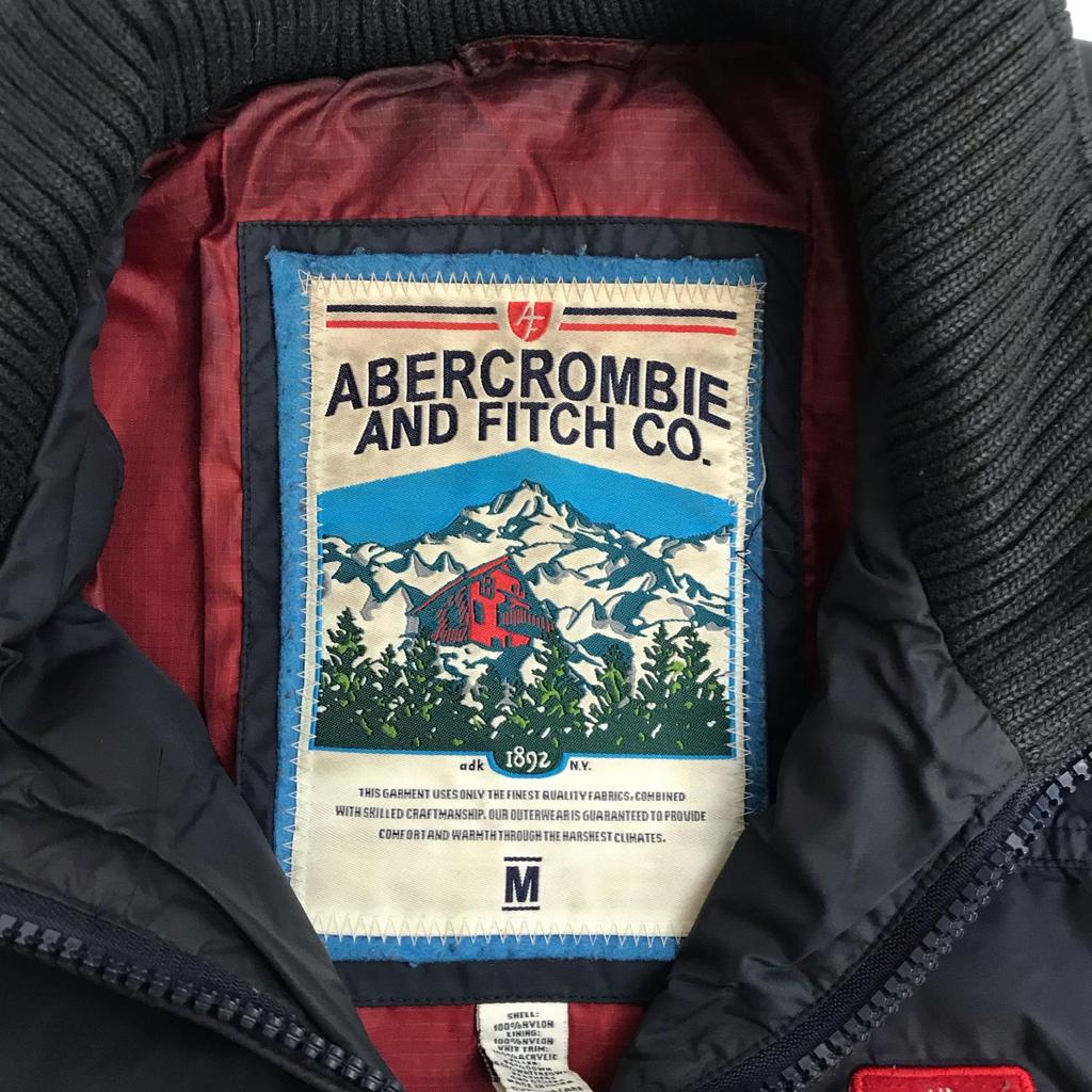 Vintage Abercrombie & Fitch Thick Down Jacket Men’s M Navy Outerwear(USED)