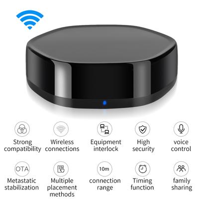 Controle remoto infravermelho Smart Wireless Gateway Zigbee 3.0 BLE Mesh 2.4G WiFi para ar condicionado TV DVD