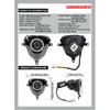Motorcycle V6 Headlight APP Control Angel Eye Light Pit Dirt Bike For Beta 50 125 250 300 Universal Mounting Accessories Racing