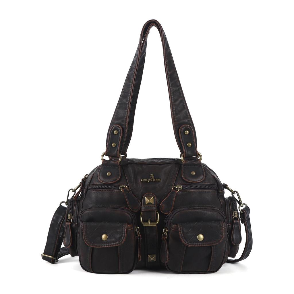 Women PU Shoulder Handbags Satchel Top-handle Dumpling Pack Crossbody Bags Phone Money Pack Schoudertassen Dames Groot