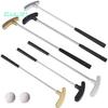 Minigolf-Putterschläger-Set – Edelstahl, TPR-Griff, Rechts-/Linkshänder, mit 2 Golfbällen für Kinder und Erwachsene, Tischspiel