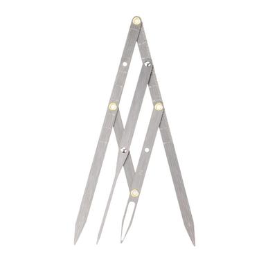 Eyebrow Golden Ratio Caliper Precise Location Foldable Stainless Steel Eyebrow Measuring Tool Silver Eyebrow Golden