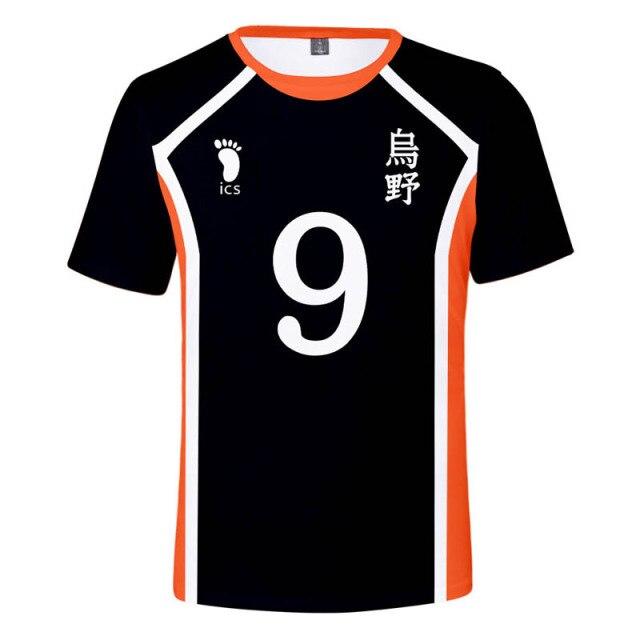 New Anime Haikyuu Cosplay Costume Hinata Shoyo 3d T -Shirt Karasuno High School Volleyball Tops Kageyama Tobio Teenage Sweatshirt