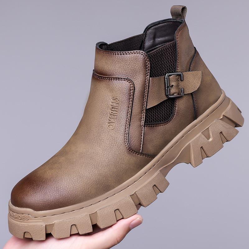 Martin Boots Men's New Men's Fashion Trend Chelsea Boots Casual Simple Boots Men's Shoes