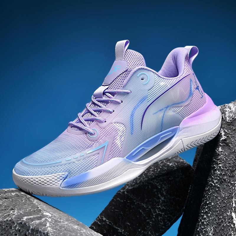 Luminous High-top Basketball Shoes Men's Actual Combat Cement Boots Teenagers Junior High School Primary School Students Big Children's Sports Shoes