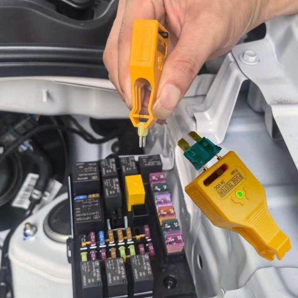 Easy to Use Car Fuse Type Tester with LED Indicator Light Auto Checker Removal Tool for Car Fuse