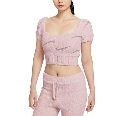 Vêtements de sport AH/HI25 Phoenix Haut en maille confortable bouclé à manches courtes pour femmes HV2771-667