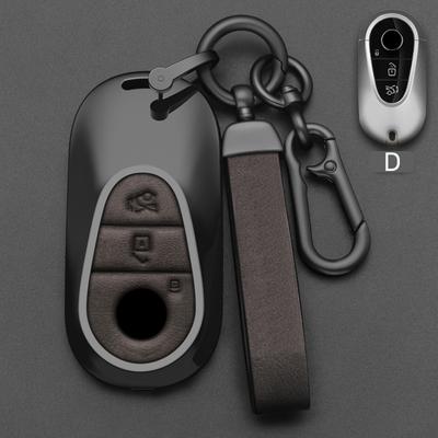 Étui Coque de Clé de Voiture Style Alliage Fob Pour Mercedes Benz Classe C S W206 W223 S350 C260 C300 S400 S450 S500 Protecteur Sans Clé