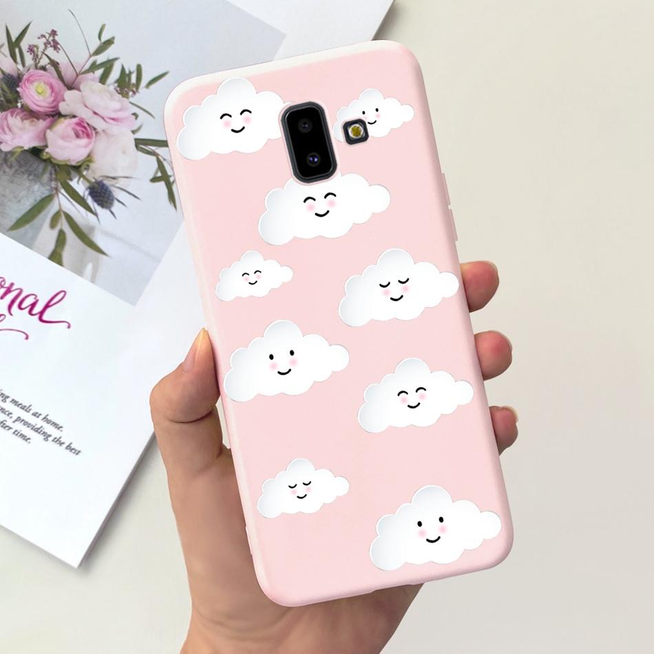 For Samsung Galaxy J6 Plus 2018 Case Samsung J6 (2018) J6+ J 6 J6Plus J610F J600G Cute Candy Color Soft Silicoe Phone Back Cover