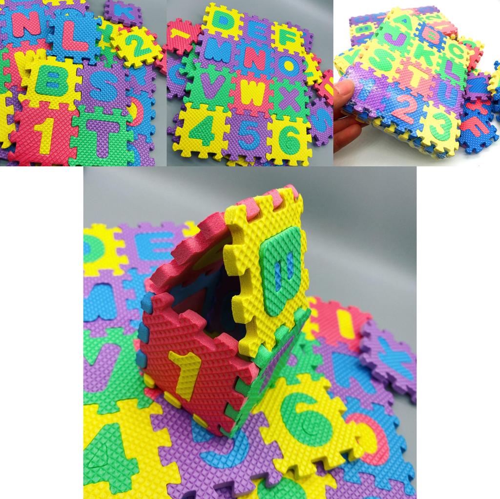 Colorful Alphanumeric Foam Puzzle Mat For Early Learning And Playful Education