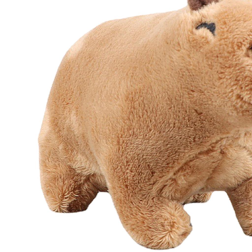Capybara Plush Toy Soft Wild Animals Crawling Capybara Stuffed Toys Unique Toys Model Dolls