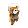 STOBOK Red Panda Hand Puppet, Cute Plush Toy with Moving Mouth for Ventriloquism and Parent-Child Play