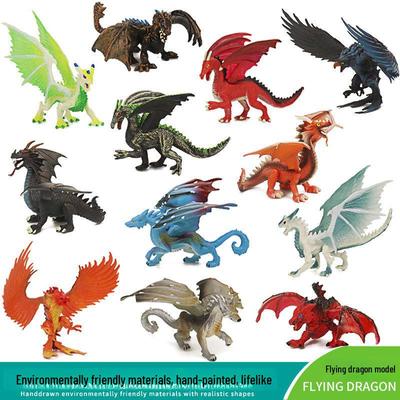 Cross-Border Fantasy Dragon Models: Fire Eagle, Ice-Breaker, Magma Dragon, Wolf Dragon, and Western Flying Dragon Ornaments