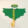 Dinosaur Cape Shiny Costume with Mask Sparkling for Halloween, Kids