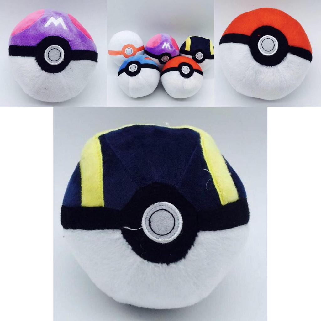Adorable 4.7" Pokemon Pokeball Plush Stuffed Toy For Kids