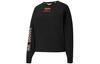 Sweatshirts Women's Black Crew Neck Moderate Regular 598687-01