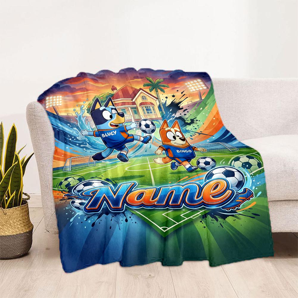 Paw Patrol Halloween Night Personalized Name Blanket Lightweight Customizable Blanket Comfortable for Couch Livingroom Living Room Home Decor