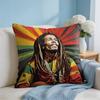 Singer Bob MMarley Cushion Cover Square Pillow Bedroom Sofa Leisure Comfort Living Room Home Decoration X