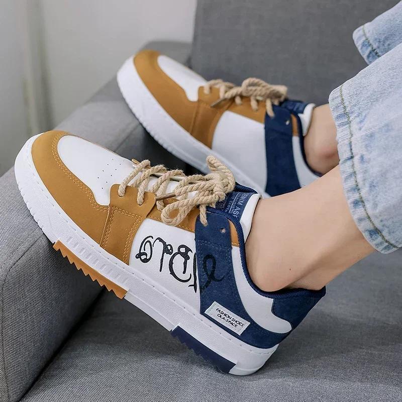 Casual Shoes Versatile Color Matching Tennis Shoes Men's Travel Shoe New Zapatillas Para Hombres 2024 Men's Sneakers Comfortable